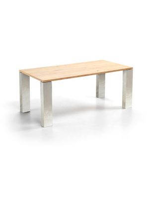 Noa Table Aluminum Legs Wooden Top by elite, TO BE Online Sales
