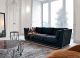 Nobu Luxury Sofa Velvet Coated Wooden Base by Longhi Online Sales