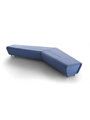Kaleido B sectional benche coated in fabric suitable for contract use by Kastel online sales