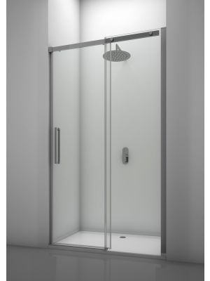 Giove Door Shower Enclosure Aluminum Frame Tempered Glass by SintesiDesign Online Sales