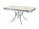 TO-20 Vintage Table for American Diner Chromed Steel Structure by Bel Air Buy Online