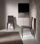 Eva T chair wooden structure coated with ecoleather by Pacini & Cappellini buy online