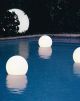 Acquaglobo spherical shape floating lamp polyethylene structure by Slide online sales