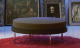 Sales Online G.Round Swivel Pouff Solid Oak Structure Chromed Base with Fabric by Linfa Design. 