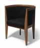 Grandhotel P Cabas Small Armchair Wooden Frame Fabric Seat by Cabas Online Sales