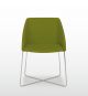 Hyway 6 Small Armchair Metal Structure Leather Seat by Quinti Online Sales