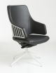 Italia IT10 Visitor Chair Aluminum Base Leather Seat by Luxy Online Sales