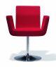 Ola P Small Armchair Steel Base Fabric Seat by Sintesi Online Sales