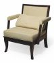 Queen PS Small Armchair Wooden Frame Leather Seat by Cabas Online Sales
