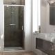 Sintesi 1-Pivot-Door Shower Enclosure Anodized Aluminum and Glass Structure by SintesiDesign Sales Online