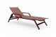 Stack Chaise Lounge with Arms