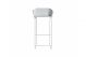 Textile High Stool with Backrest