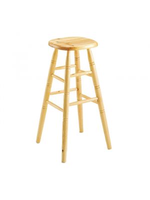 H/301 Stool Solid Pine Wood by SintesiDesign Online Sales