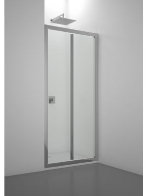 Venere Folding Folding Shower Enclosure Glass Doors Aluminum Frame by SintesiDesign Online Sales