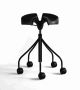 Binaria Modern Stool Steel Base Polyethylene Seat by BD Barcelona Online Sales