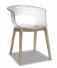 Natural Miss B Chair Polycarbonate Structure and Legs in Beechwood by Scab Online Sales