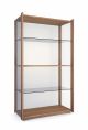 Bay bookcase wooden frame glass shelfs by Pacini & Cappellini online sales