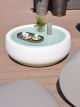 Chubby coffee table polyethylene structure glass top by Slide online sales on www.sintesi.design