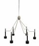 Ella 6 Suspension Lamp Brass and Aluminum Structure by DelightFULL Online Sales
