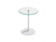 Sales Online Flûte Bar H.74 Table Tempered Glass Top with Metal Base by Sovet.
