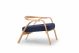 grillo armchair with low backrest and wooden structure online sales sintesidesign