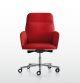 Hanami Medium Executive Chair Aluminum Base Leather Seat by Quinti Online Sales