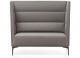Kendo High soundproof sofa coated in ecoleather steel feet suitable for contract use by Kastel online sales