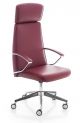 Klivia executive chair die-cast aluminum leather seat by Kastel online sales