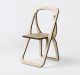 Lola high design folding chair birch wood structure by Parva online sales on www.sintesi.design now!