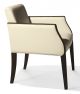 Met P Small Armchair Wooden Frame Leather Seat by Cabas Online Sales