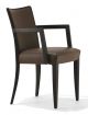 Nobilis SB Chair with Armrests Wooden Frame Leather Seat by Cabas Online Sales