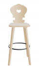 Vienna stool fir wood structure suitable for contract use by Sipa online sales