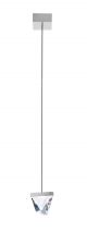 Tripla F41 A01 Suspension Lamp Aluminum Frame Crystal Diffuser by Fabbian Online Sales