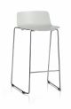 Vesper 3 Stool Chromed Structure Polypropylene Seat by Colos Online Sales