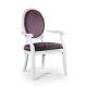 Vicky Classic Armchair Wooden Structure Fabric Seat by SintesiDesign Buy Online