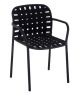 Yard 501 chair with armrests aluminum structure suitable for contract use by Emu buy online
