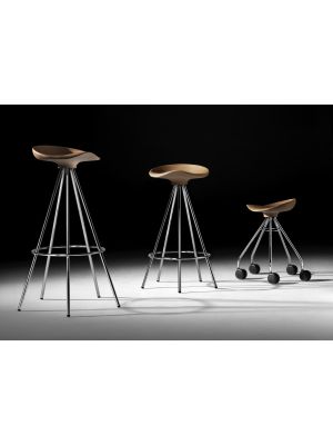 Jamaica Wood Stool Steel Legs Beechwood Seat by BD Barcelona Online Buy