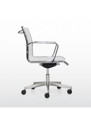 Season Net Low Desk Chair Aluminum Base Net Seat by Quinti Online Sales