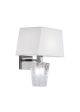 Sales Online Vicky D69 D03 Wall Lamp in crystal decorated with a delicate floral engraving by Fabbian