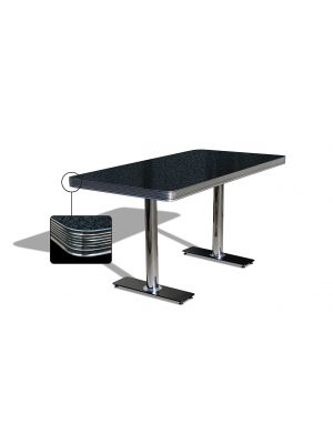 TO-25W Retro Table Chromed Steel Structure Table by Bel Air Buy Online
