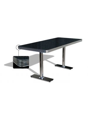 TO-29W Retro Table Chromed Steel Structure by Bel Air Buy Online
