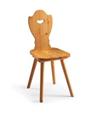S/102 Chair Solid Pine Wood by SintesiDesign Online Sales