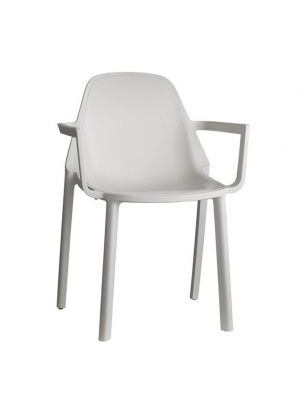 Più A Chair with Armrests Technopolymer Structure by Scab Buy Online