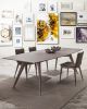 Novecento Wood Table Wooden Bases Glass Top by Pacini & Cappellini Sales Online