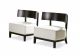 Kandy armchair wooden structure coated seat by Pacini & Cappellini online sales