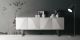 Sales Online Prisima Sideboard white Mat or Glossy Lacquered Chromed Base by Linfa Design.