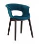 Natural Miss B Pop small armchair wooden legs seat coated in fabric by Scab buy online