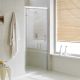 Crystal 1-Pivot-Door Shower Enclosure Anodized Aluminum and Glass Structure by SintesiDesign Sales Online