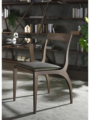 Thelma chair wooden structure coated seat by Pacini & Cappellini online sales