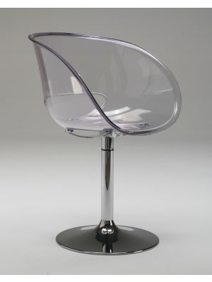 Eye F Small Armchair Steel Base Polycarbonate Seat by Sintesi Online Sales